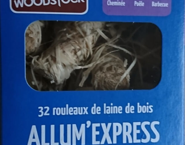 Allum Express, 32 rouleaux de laine de bois